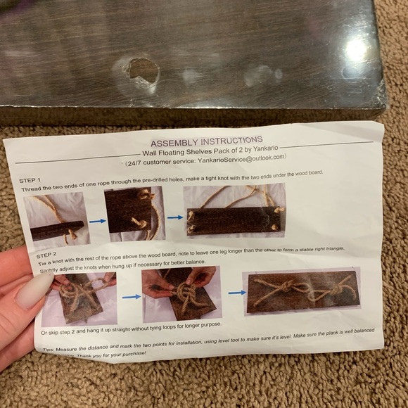 Hanging Floating Shelves - Picture 5 of 6